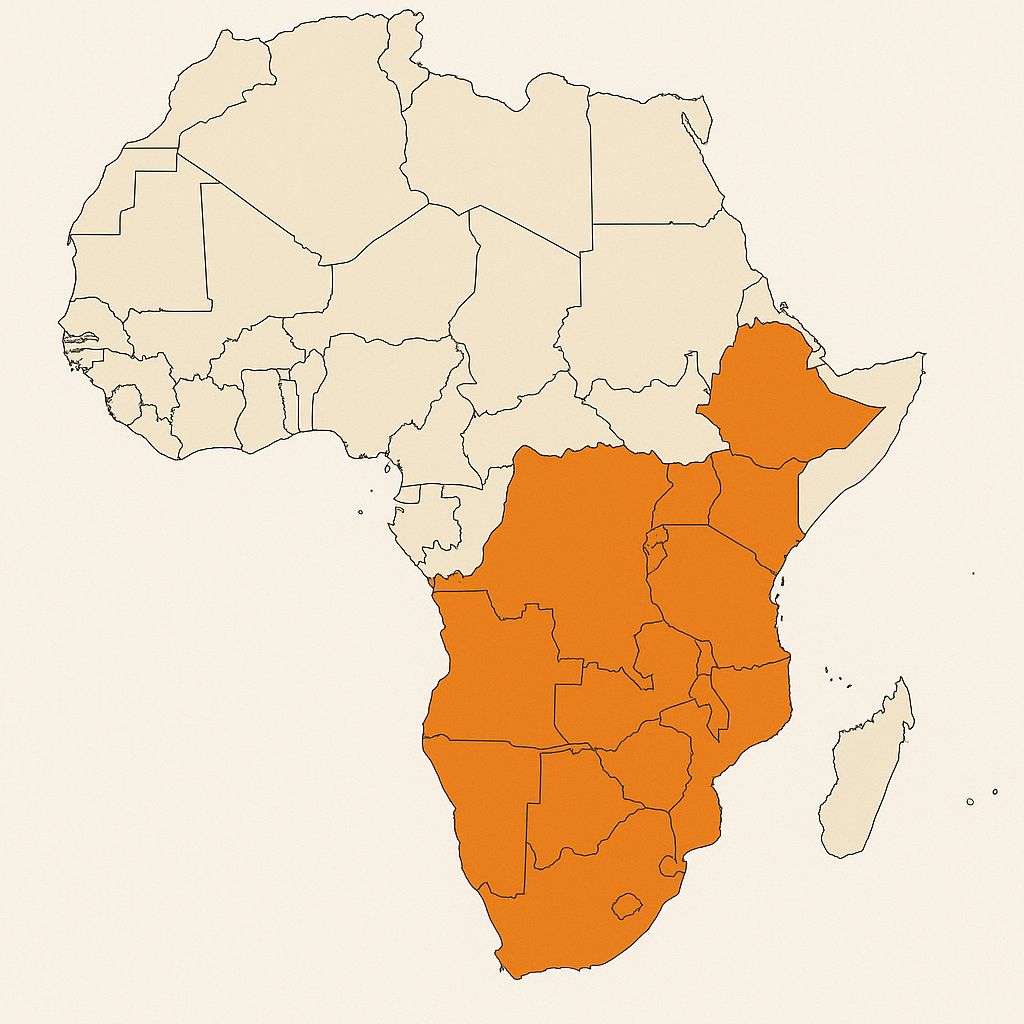 Msouth Logistics Service Coverage Map